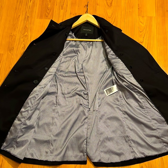 Banana Republic Factory black cotton trench coat - Picture 15 of 17